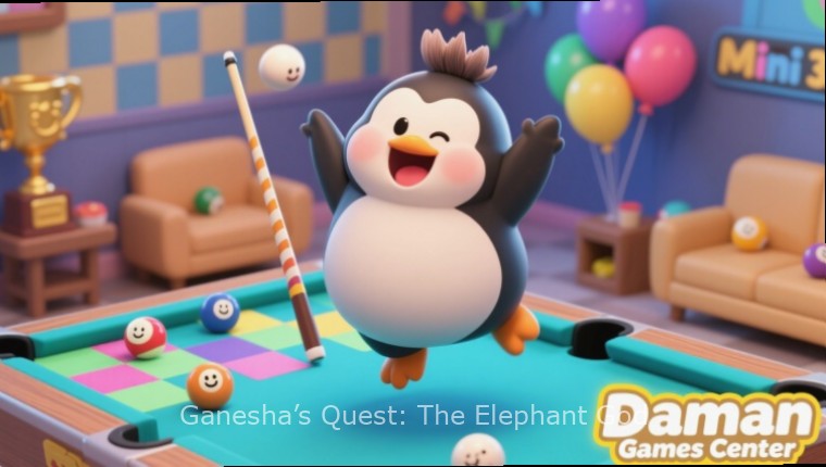 Join the Adventure - Ganesha’s Quest: The Elephant God Ganesha’s Quest: The Elephant God promotional image showing Ganesha in a heroic pose with temple background